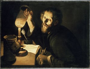 A Physician with a Urine Sample